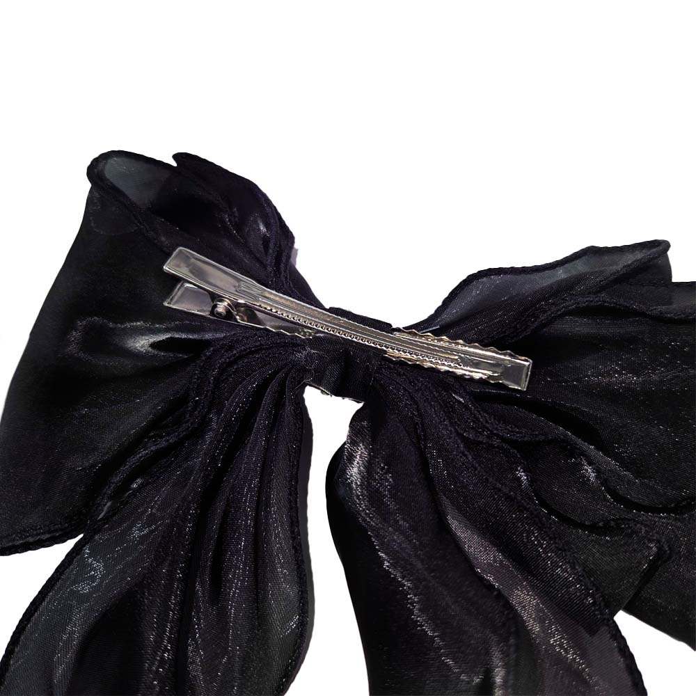 Attitude Hair Dye - Antique Silver Bat Charm Haarschleife - Schwarz